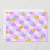 Sparkle Zeemeermin onder het Zee Verjaardag Kaart (Achterkant)