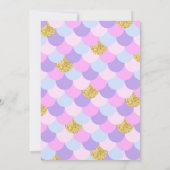 Sparkle Zeemeermin onder het Zee Verjaardag Kaart (Achterkant)