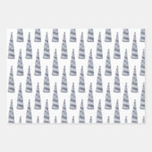 Sparkle Zilver Grijs Glam Eenhoorn Verjaardag Inpakpapier Vel (Voorkant 2)