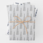 Sparkle Zilver Grijs Glam Eenhoorn Verjaardag Inpakpapier Vel (In situ)