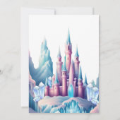 Sparkle Zilveren Bevroren Koninkrijk Kasteel 1e Ve Kaart (Achterkant)