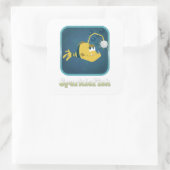 SparkleFish-Sticker Vierkante Sticker (Tas)