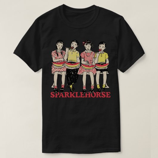 Sparklehorse Retro Fan Design T-shirt (Design voorkant)