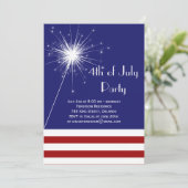 Sparkler 4e van de Uitnodiging van de Partij van d (Staand voorkant)