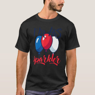 Sparkler 4th van juli zwangerschapsaankondiging t-shirt