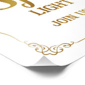 sparkler bruiloft goud foto afdruk (Hoek)