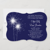 Sparkler bruiloft uitnodiging 2 (Voorkant)