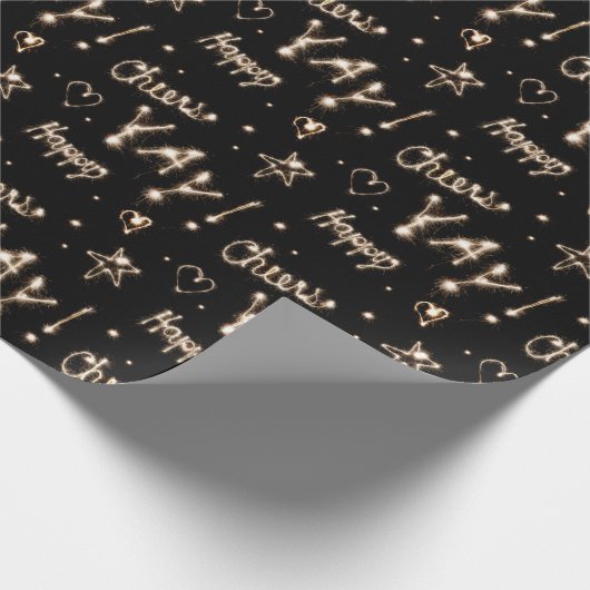 Sparkler Fireworks | Proost Happy Yay! Cadeaupapier (Hoek)