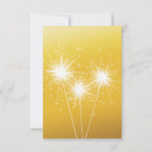 Sparkler Gold Wedding RSVP (Achterkant)