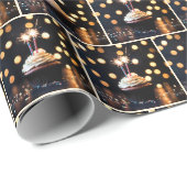Sparkler in een verjaardagscupcake cadeaupapier (Rol Hoek)