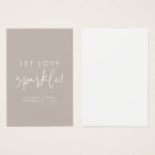 Sparkler Label van de Sparkler van de Sparkler van Visitekaartje (Voorkant /achterkant)