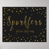 Sparkler: neem er een mee in gebarentaal goud en z poster (Voorkant)