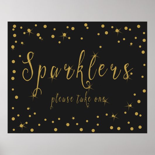 Sparkler: neem er een mee in gebarentaal goud en z poster (Voorkant)