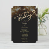 Sparkler Night Wedding Invitation Kaart (Staand voorkant)