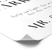 Sparkler Send Off Weduwen Teken Poster (Hoek)