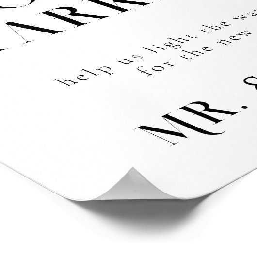 Sparkler Send Off Weduwen Teken Poster (Hoek)