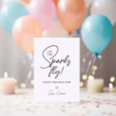 Sparkler Stuur weg Laat de vonken zwart wit vliege