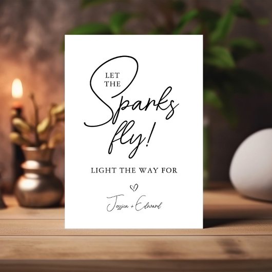 Sparkler Stuur weg Laat de vonken zwart wit vliege