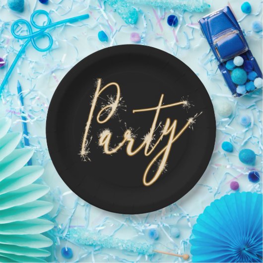 Sparkler-tekst van de partij op het Bord van het Z (Feest)