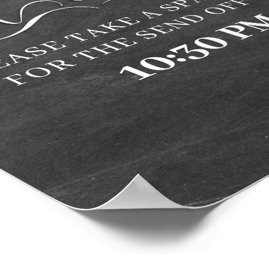 Sparkler Verzend van de Tijd van het Bieden Twitte Poster (Hoek)