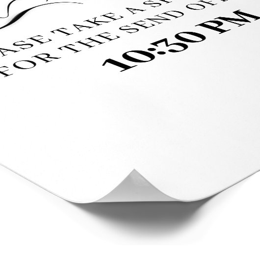 Sparkler Verzend van de Tijd van het Bieden Twitte Poster (Hoek)