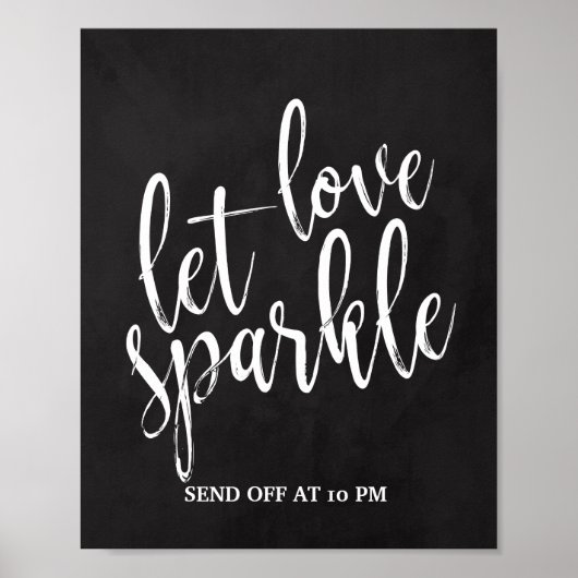 Sparkler verzendt 8 x 10-teken uit het alkbord poster (Voorkant)