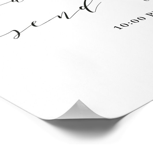 Sparkler verzendt bericht Borg-bevestiging Poster (Hoek)