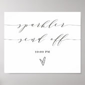 Sparkler verzendt bericht Borg-bevestiging Poster (Voorkant)