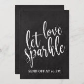 Sparkler verzendt betaalbaar bord kaart (Voorkant / Achterkant)