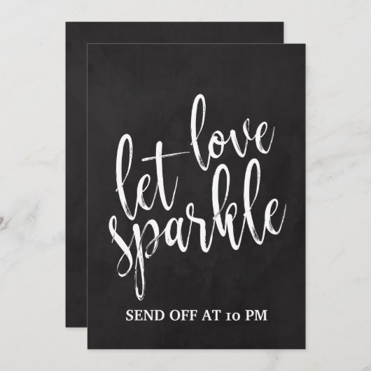 Sparkler verzendt betaalbaar bord kaart (Voorkant / Achterkant)