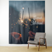 Sparkler Wedding Backdrop Wandkleed (In situ)