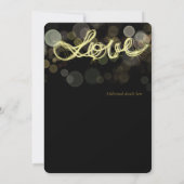 Sparkler Writing Love Wedding Invitations Kaart (Achterkant)