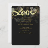Sparkler Writing Love Wedding Invitations Kaart (Voorkant)