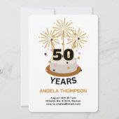 Sparkler Years Birthday Invitation Kaart (Voorkant)