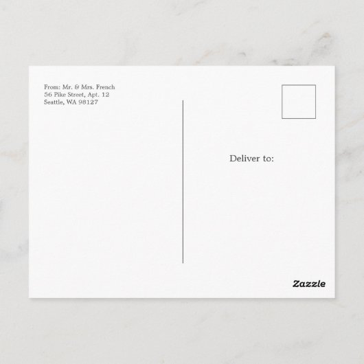 Sparklers Bedankt voor je huwelijk Briefkaart (Achterkant)