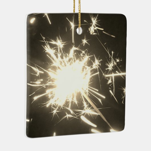 Sparklers Fire Keramisch Ornament (Rechts)