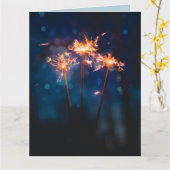 SPARKLERS HAPPY BIRTHDAY KAARTEN (Gele Bloem)