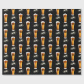 Sparklers in Birthday Beer Glass Cadeaupapier (Vlak)