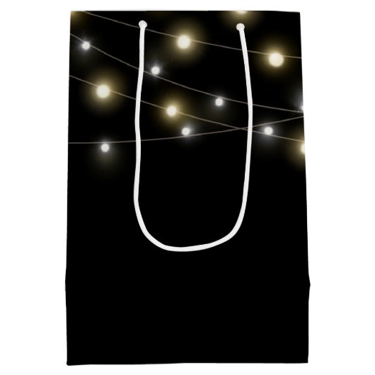 Sparklers in de 25e verjaardag van bier medium cadeauzakje (Achterkant)