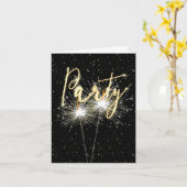 Sparklers van de Partij van de Jubileum nodigen ui Kaart (Gele Bloem)