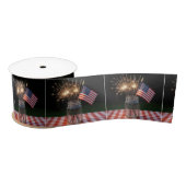Sparklers With American Flag Satijnen Lint (Spoel)