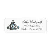 Sparkles a Tiara Return Address Labels (Voorkant)