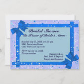 Sparkles & Blue Ribbon Lijst Vrijgezellenfeest nod Kaart (Voorkant)