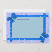 Sparkles & Blue Ribbon Lijst Vrijgezellenfeest nod Kaart (Achterkant)
