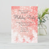 Sparkles bokee winter denbomen corporate vakantion kaart (Staand voorkant)