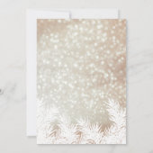 Sparkles bokee winter denbomen corporate vakantion kaart (Achterkant)