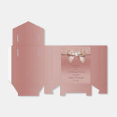 Sparkles & Glamor, Roos Gold Birthday Party Bedankdoosjes (Uitgevouwen)