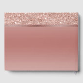 Sparkles & Glamor, Roos Gold Birthday Party Gastenboek (Achterkant)