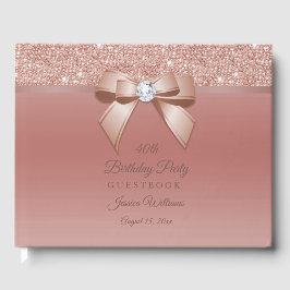 Sparkles & Glamor, Roos Gold Birthday Party Gastenboek