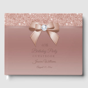 Sparkles & Glamor, Roos Gold Birthday Party Gastenboek